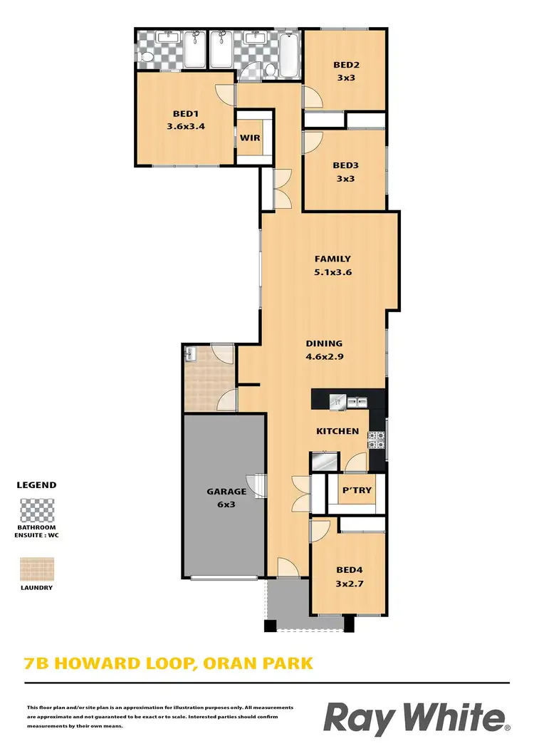 Floorplan of Homely house listing, 7B Howard Loop, Oran Park NSW 2570