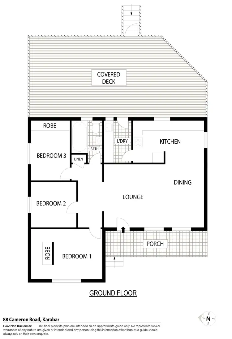 Floorplan of Homely house listing, 88 Cameron Road, Queanbeyan NSW 2620