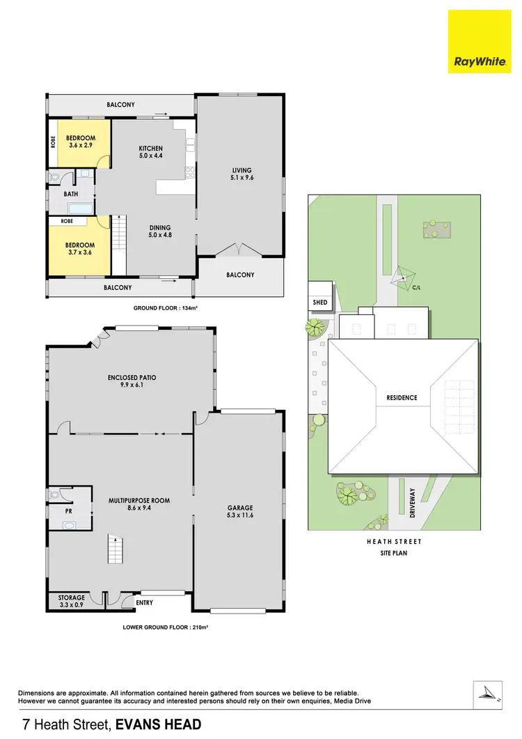 Floorplan of Homely house listing, 7 Heath Street, Evans Head NSW 2473