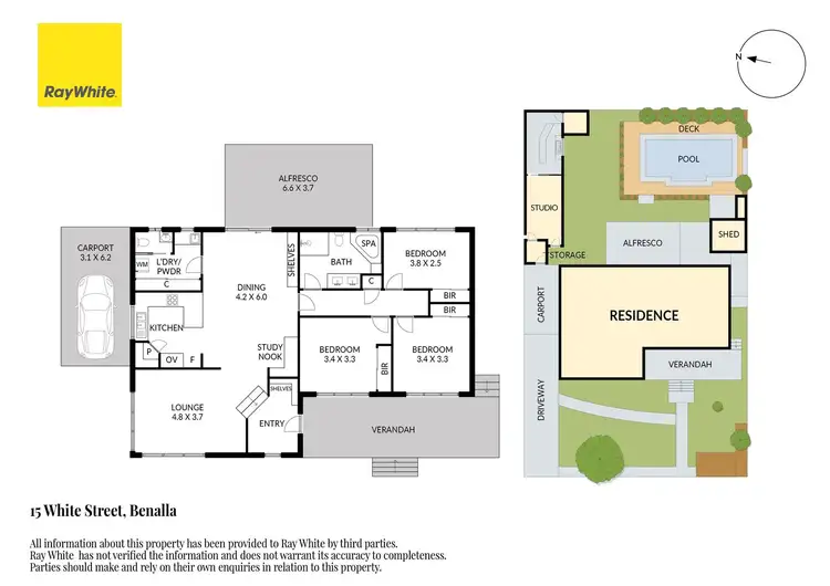 Floorplan of Homely house listing, 15 White Street, Benalla VIC 3672
