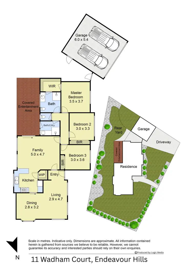 Floorplan of Homely house listing, 11 Wadham Court, Endeavour Hills VIC 3802