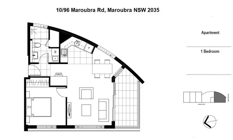 Floorplan of Homely apartment listing, 10/96 Maroubra Road, Maroubra NSW 2035