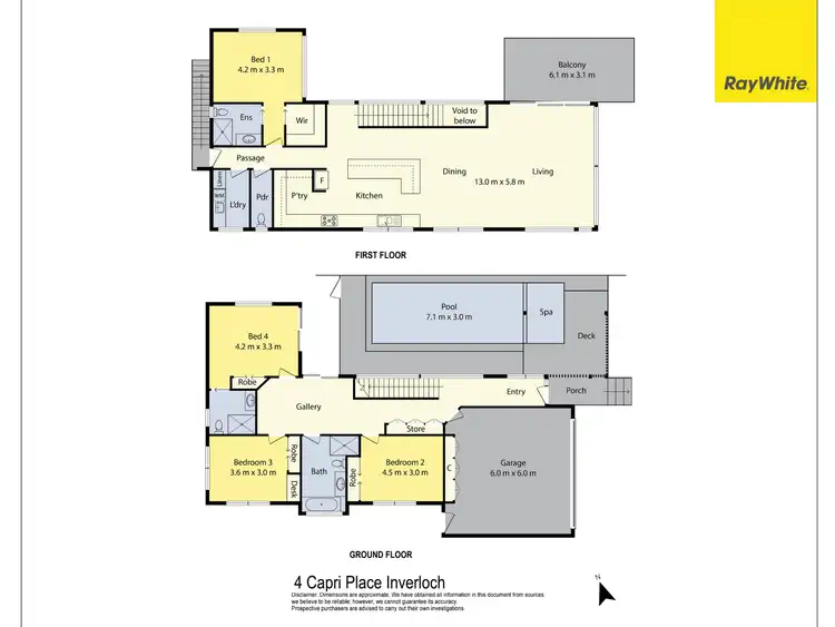 Floorplan of Homely house listing, 4 Capri Place, Inverloch VIC 3996