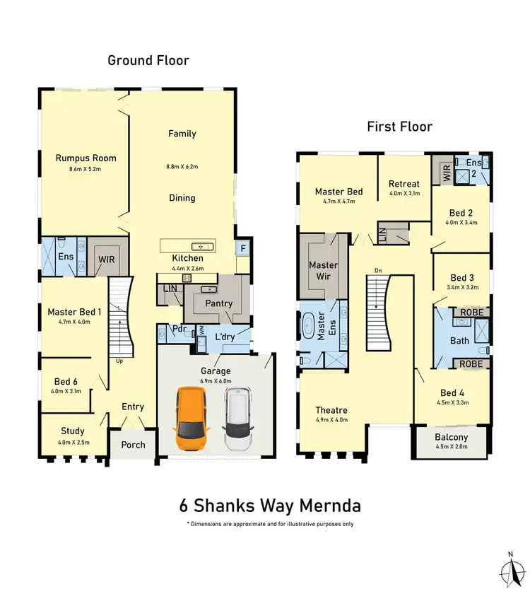 Floorplan of Homely house listing, 6 Shanks Way, Mernda VIC 3754