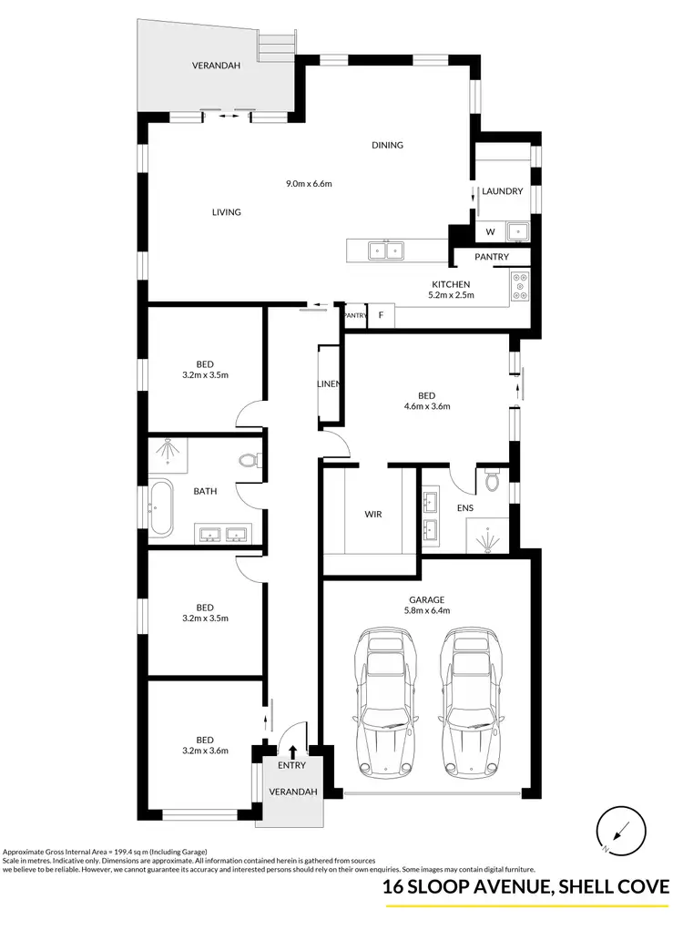 Floorplan of Homely house listing, 16 Sloop Avenue, Shell Cove NSW 2529