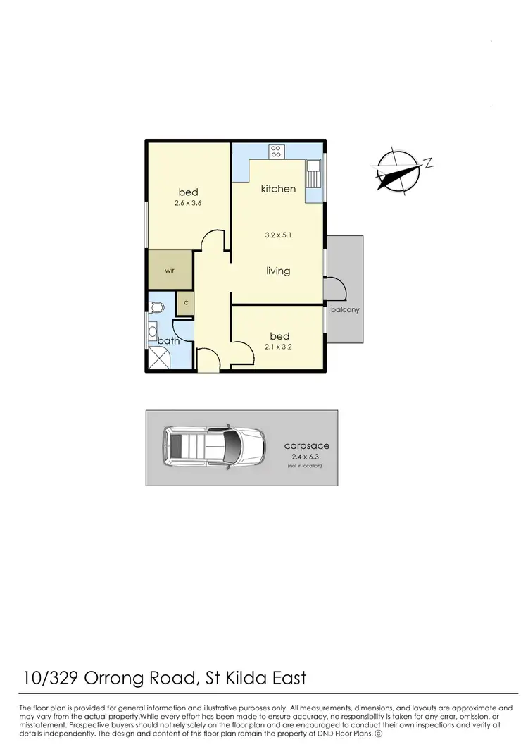 Floorplan of Homely apartment listing, 10/329 Orrong Road, St Kilda East VIC 3183