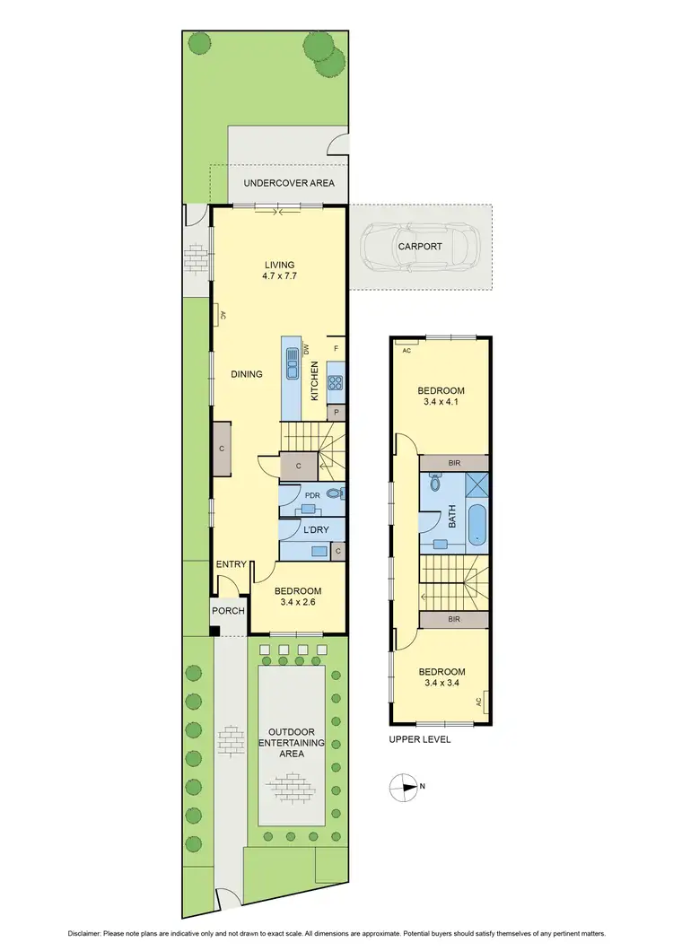 Floorplan of Homely townhouse listing, 1/905 Pascoe Vale Road, Glenroy VIC 3046
