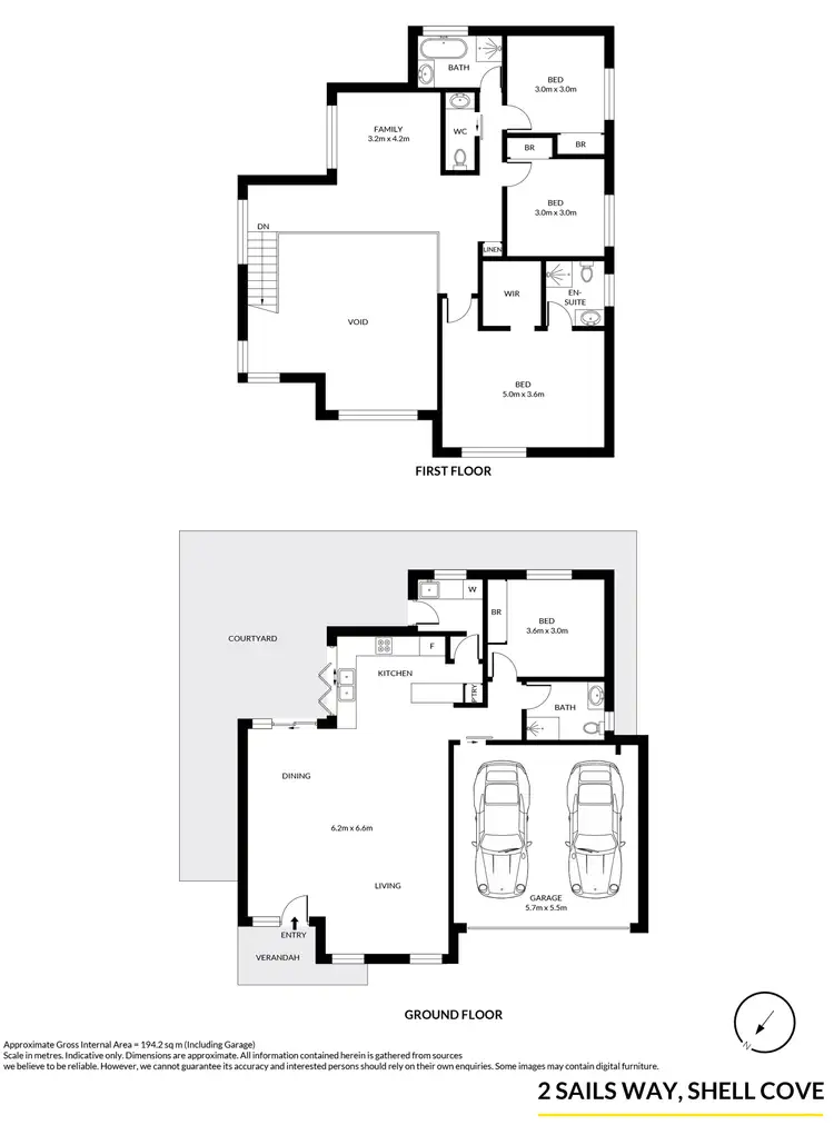 Floorplan of Homely townhouse listing, 2 Sails Way, Shell Cove NSW 2529