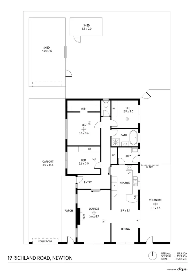 Floorplan of Homely house listing, 19 Richland Road, Newton SA 5074