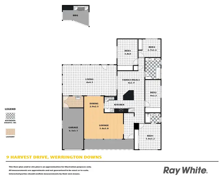 Floorplan of Homely house listing, 9 Harvest Drive, Werrington Downs NSW 2747