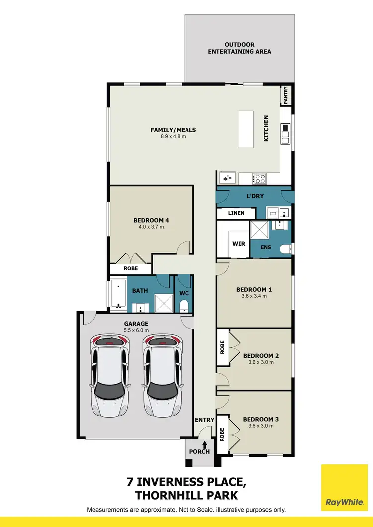 Floorplan of Homely house listing, 7 Inverness Place, Thornhill Park VIC 3335