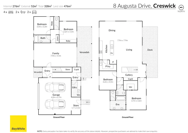 Floorplan of Homely house listing, 8 Augusta Drive, Creswick VIC 3363
