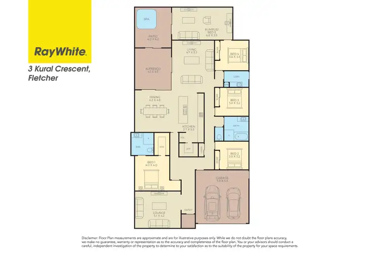 Floorplan of Homely house listing, 3 Kural Crescent, Fletcher NSW 2287