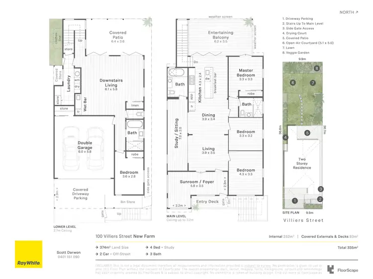 Floorplan of Homely house listing, 100 Villiers Street, New Farm QLD 4005