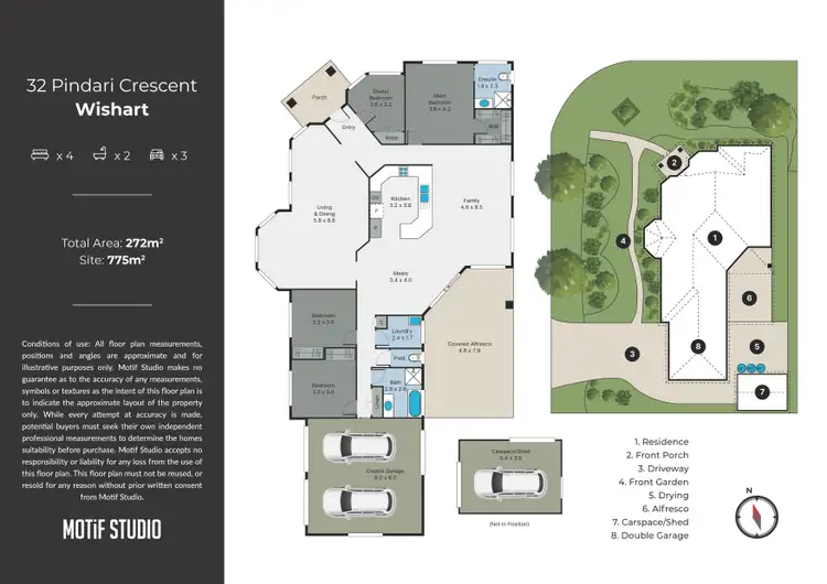 Floorplan of Homely house listing, 32 Pindari Crescent, Wishart QLD 4122