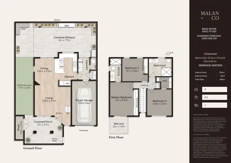 Floorplan of Homely apartment listing, 1804/2214 Gold Coast Highway, Mermaid Waters QLD 4218