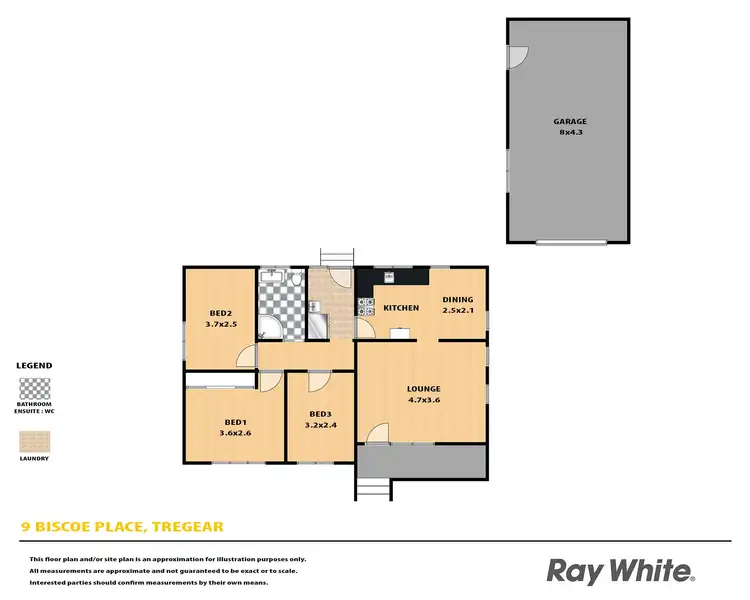 Floorplan of Homely house listing, 9 Biscoe Place, Tregear NSW 2770
