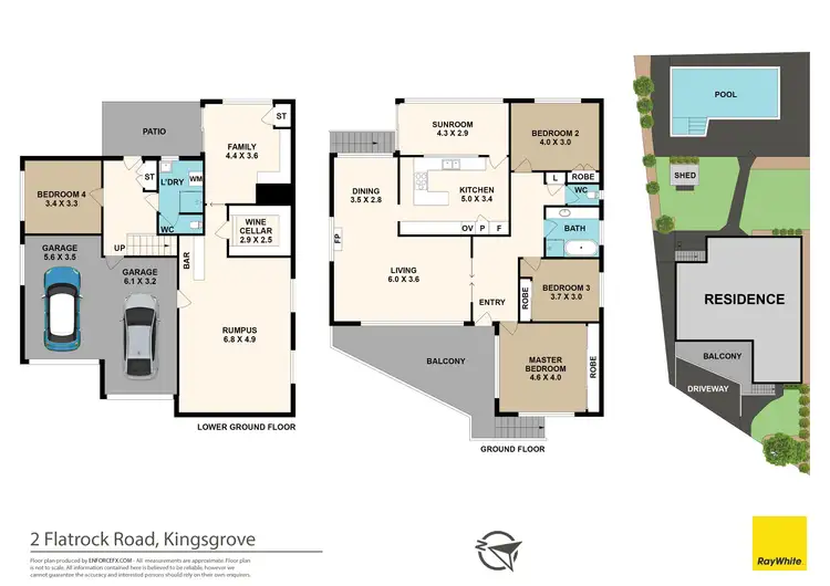 Floorplan of Homely house listing, 2 Flatrock Road, Kingsgrove NSW 2208