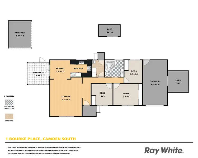 Floorplan of Homely house listing, 1 Bourke Place, Camden South NSW 2570