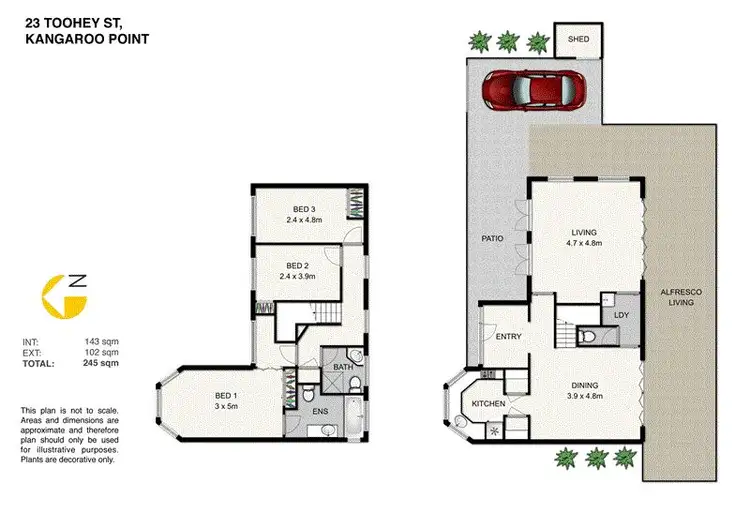 Floorplan of Homely house listing, 23 Toohey Street, Kangaroo Point QLD 4169