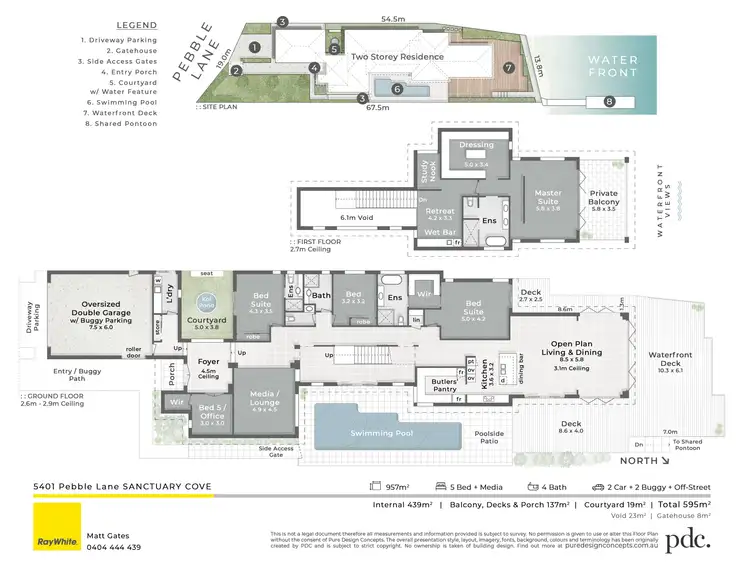 Floorplan of Homely house listing, 5401 Pebble Lane, Sanctuary Cove QLD 4212