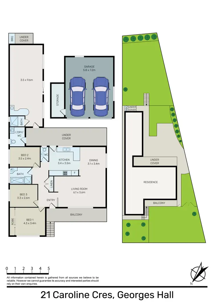 Floorplan of Homely house listing, 21 Caroline Crescent, Georges Hall NSW 2198