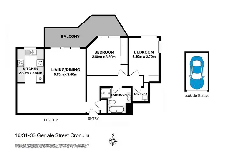 Floorplan of Homely apartment listing, 16/31-33 Gerrale Street, Cronulla NSW 2230
