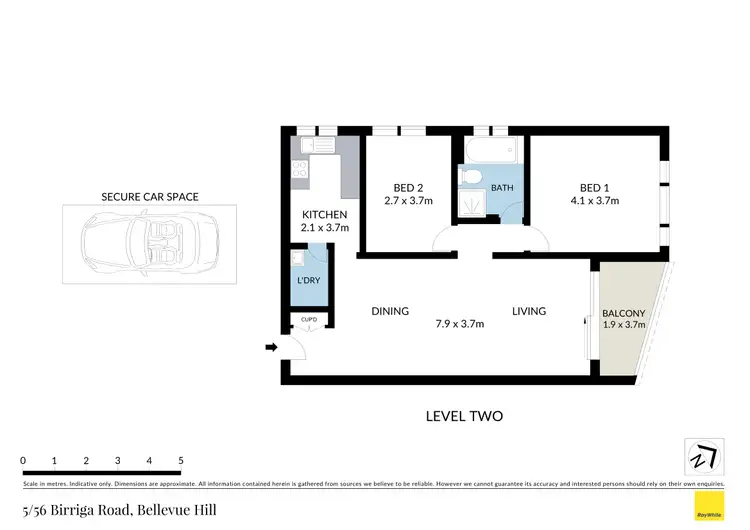 Floorplan of Homely apartment listing, 5/56 Birriga Road, Bellevue Hill NSW 2023