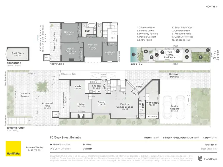 Floorplan of Homely house listing, 86 Quay Street, Bulimba QLD 4171