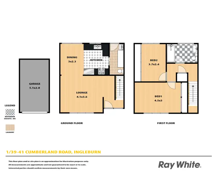 Floorplan of Homely house listing, 1/39-41 Cumberland Road, Ingleburn NSW 2565