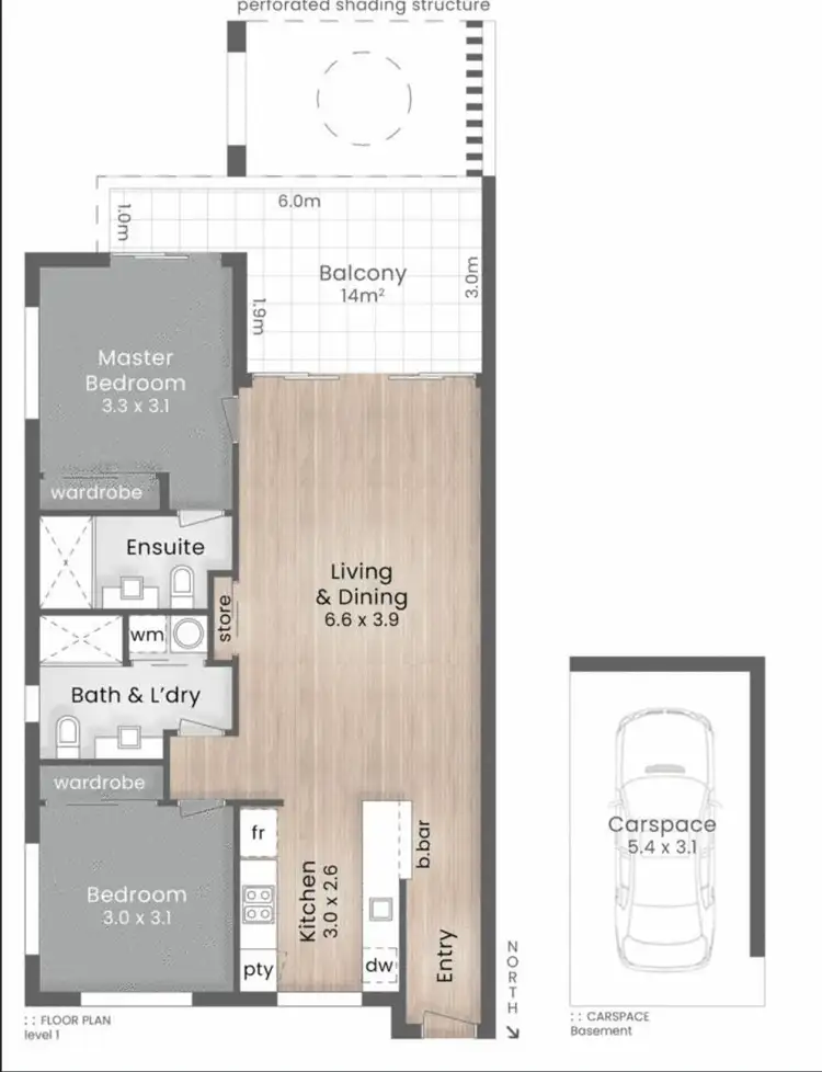 Floorplan of Homely apartment listing, 6/64 Tenby Street, Mount Gravatt QLD 4122