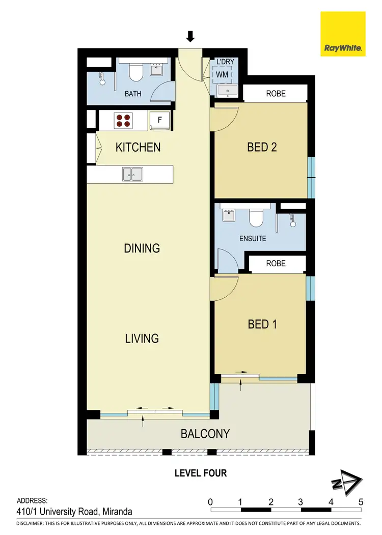 Floorplan of Homely apartment listing, 410/1 University Road, Miranda NSW 2228