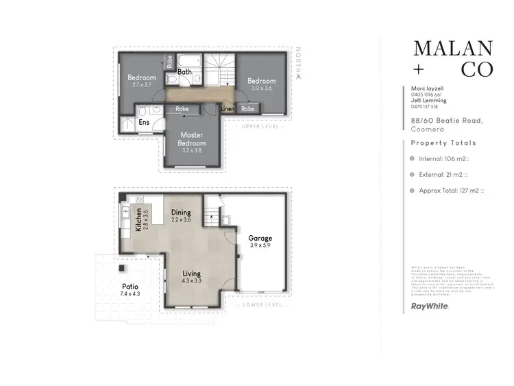 Floorplan of Homely townhouse listing, 88/60-62 Beattie Road, Coomera QLD 4209