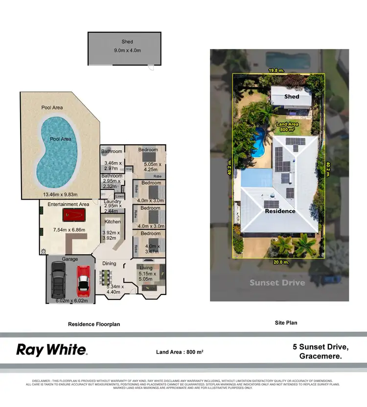 Floorplan of Homely house listing, 5 Sunset Drive, Gracemere QLD 4702