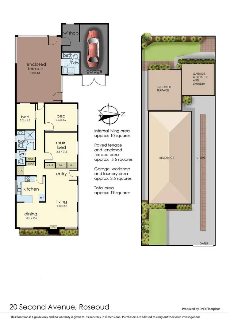 Floorplan of Homely house listing, 20 Second Avenue, Rosebud VIC 3939