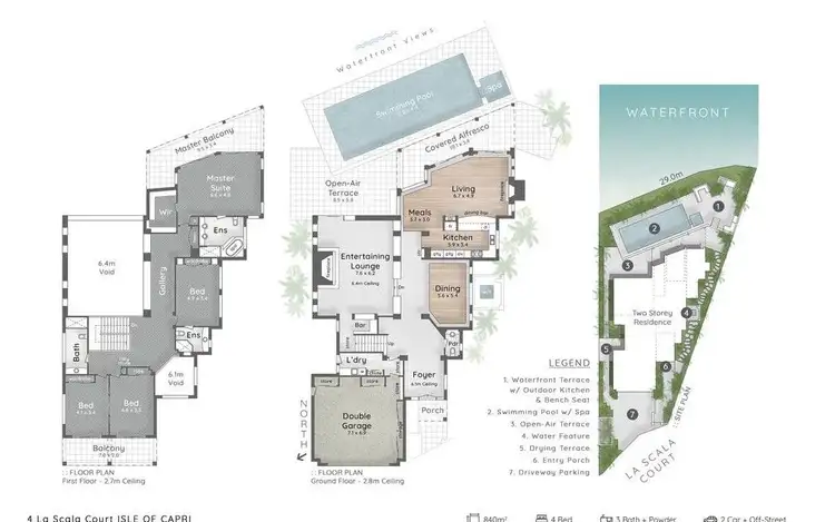 Floorplan of Homely house listing, 4 La Scala Court, Surfers Paradise QLD 4217