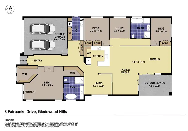 Floorplan of Homely house listing, 8 Fairbank Drive, Gledswood Hills NSW 2557