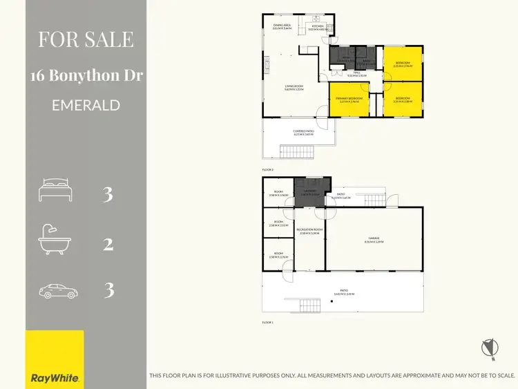 Floorplan of Homely house listing, 16 Bonython Drive, Emerald QLD 4720