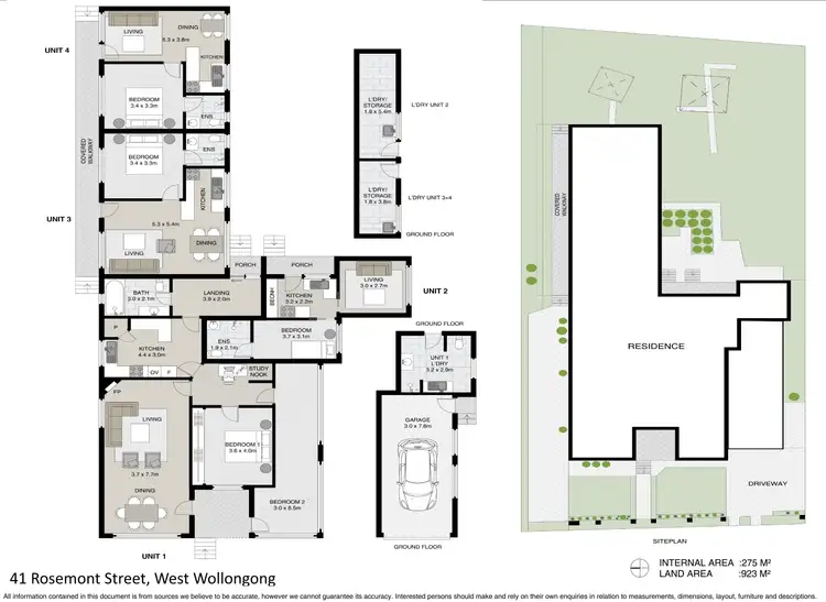 Floorplan of Homely block of units listing, 41 Rosemont Street, West Wollongong NSW 2500