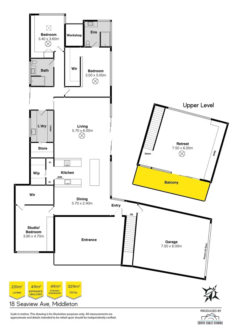 Floorplan of Homely house listing, 18 Seaview Avenue, Middleton SA 5213