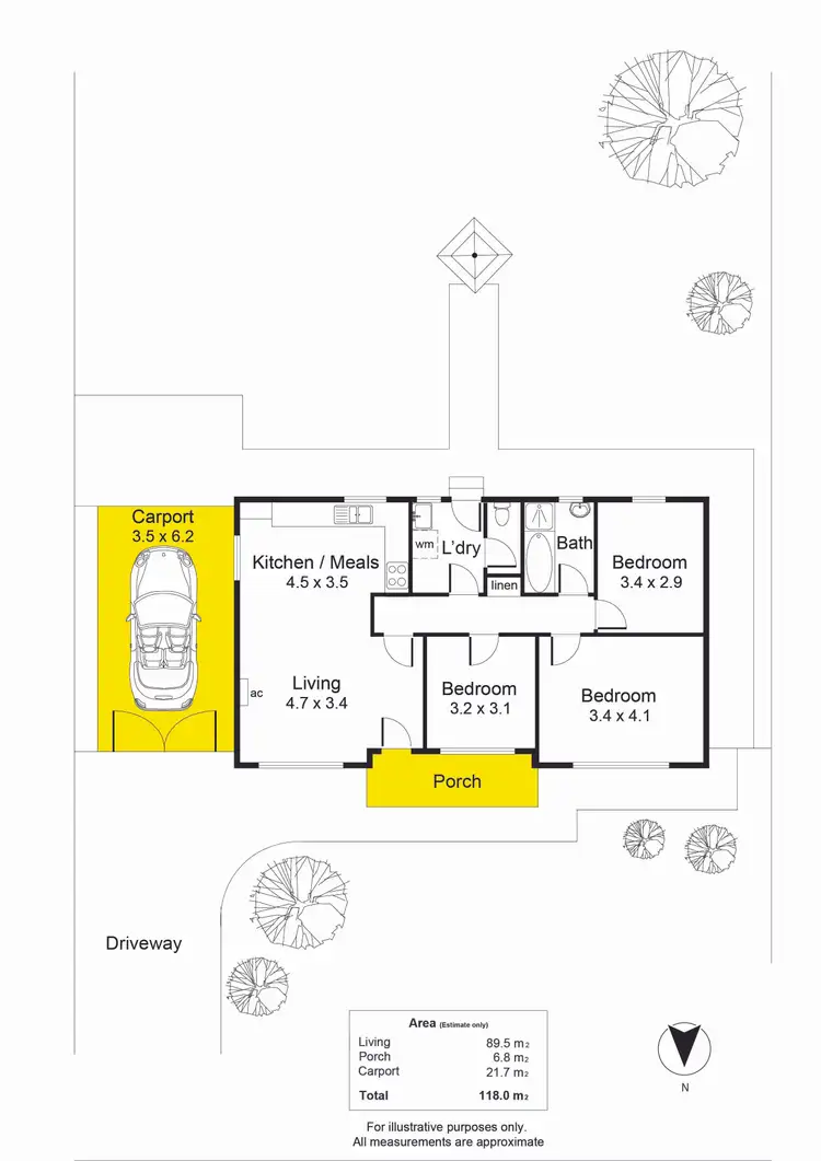 Floorplan of Homely house listing, 64 Elizabeth Road, Christie Downs SA 5164