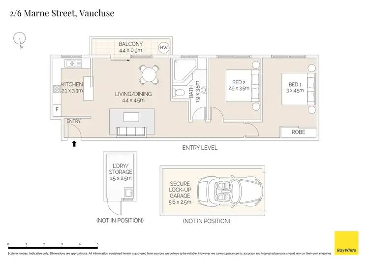 Floorplan of Homely apartment listing, 2/6 Marne Street, Vaucluse NSW 2030