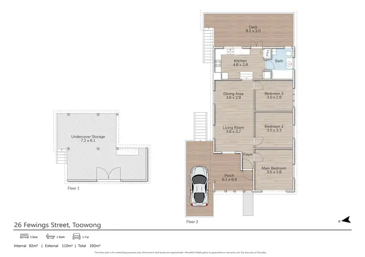 Floorplan of Homely house listing, 26 Fewings Street, Toowong QLD 4066