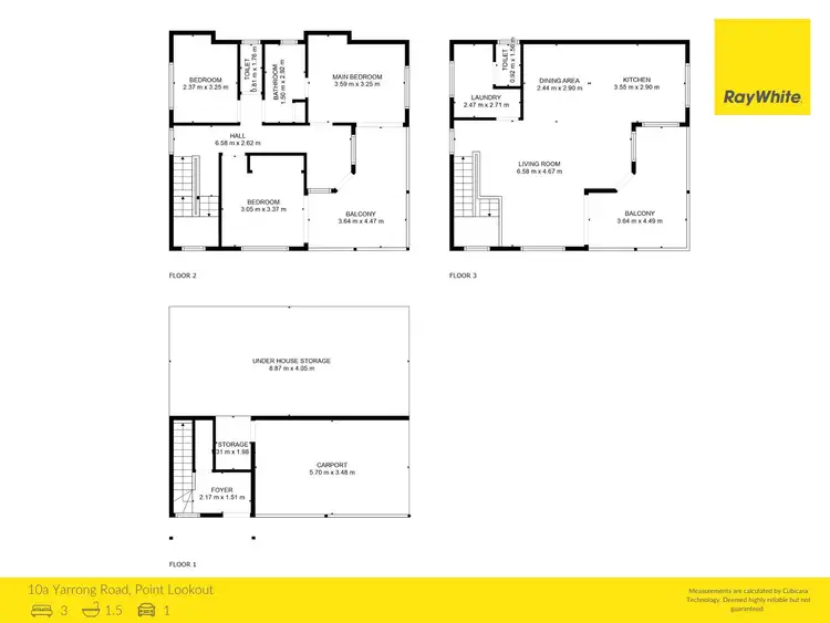 Floorplan of Homely house listing, 10a Yarrong Road, Point Lookout QLD 4183