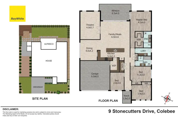 Floorplan of Homely house listing, 9 Stonecutters Drive, Colebee NSW 2761