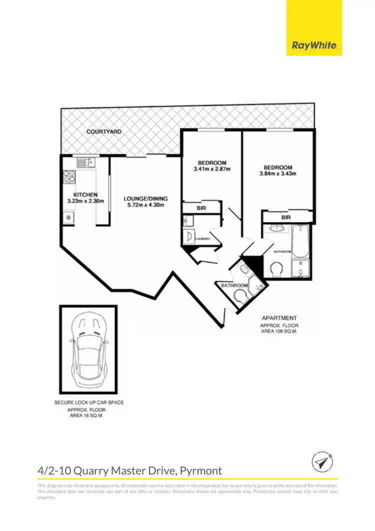 Floorplan of Homely apartment listing, 4/2-10 Quarry Master Drive, Pyrmont NSW 2009