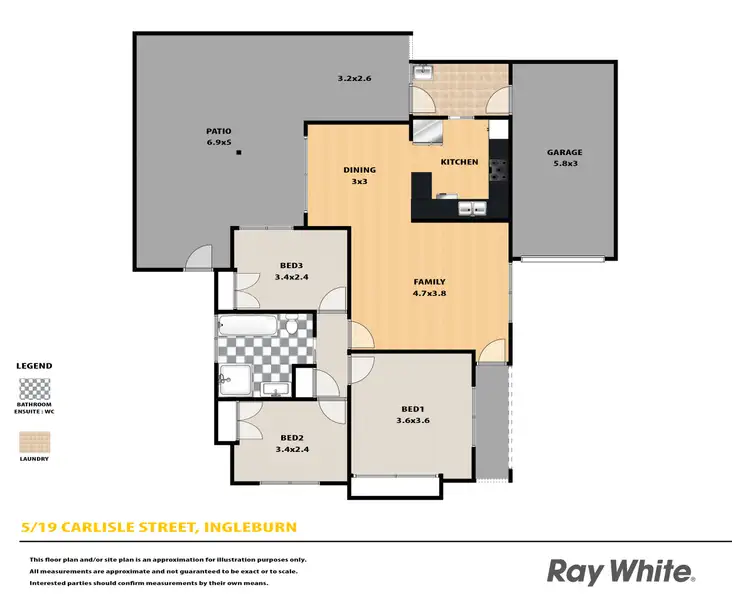 Floorplan of Homely villa listing, 5/19-21 Carlisle Street, Ingleburn NSW 2565