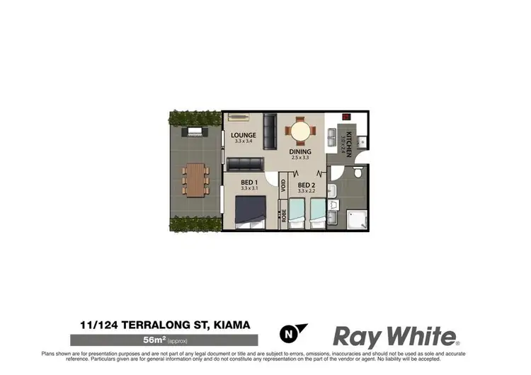 Floorplan of Homely unit listing, 11/124 Terralong Street, Kiama NSW 2533