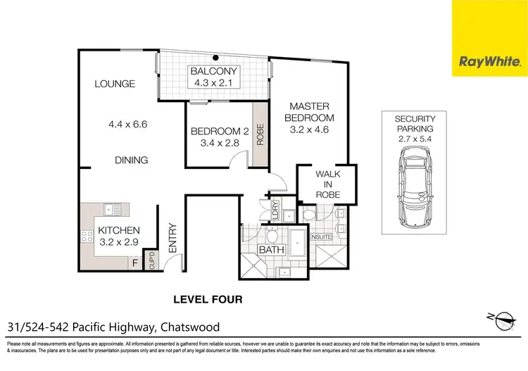 Floorplan of Homely unit listing, 31/524-542 Pacific Highway, Chatswood NSW 2067