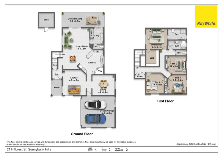 Floorplan of Homely house listing, 21 Hillcrest Street, Sunnybank Hills QLD 4109